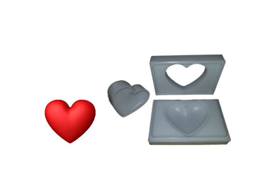 3" Heart Bath Bomb Molds - Bath Bomb USA