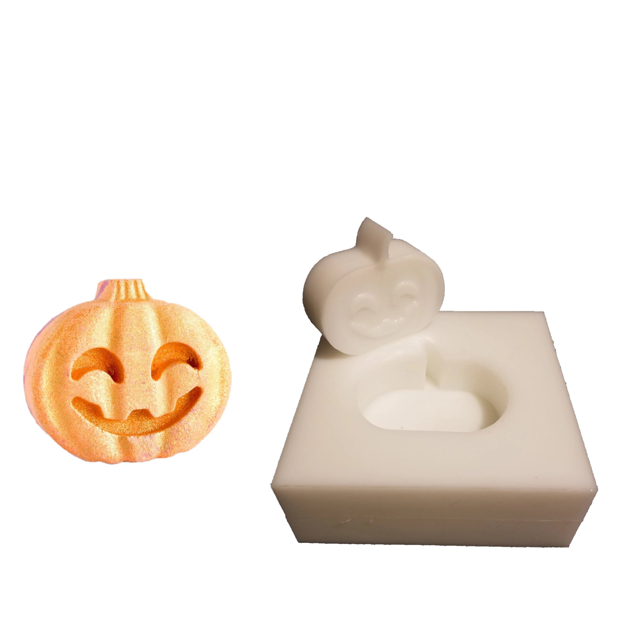 3" Pumpkin HDPE Bath Bomb Mold - Bath Bomb USA