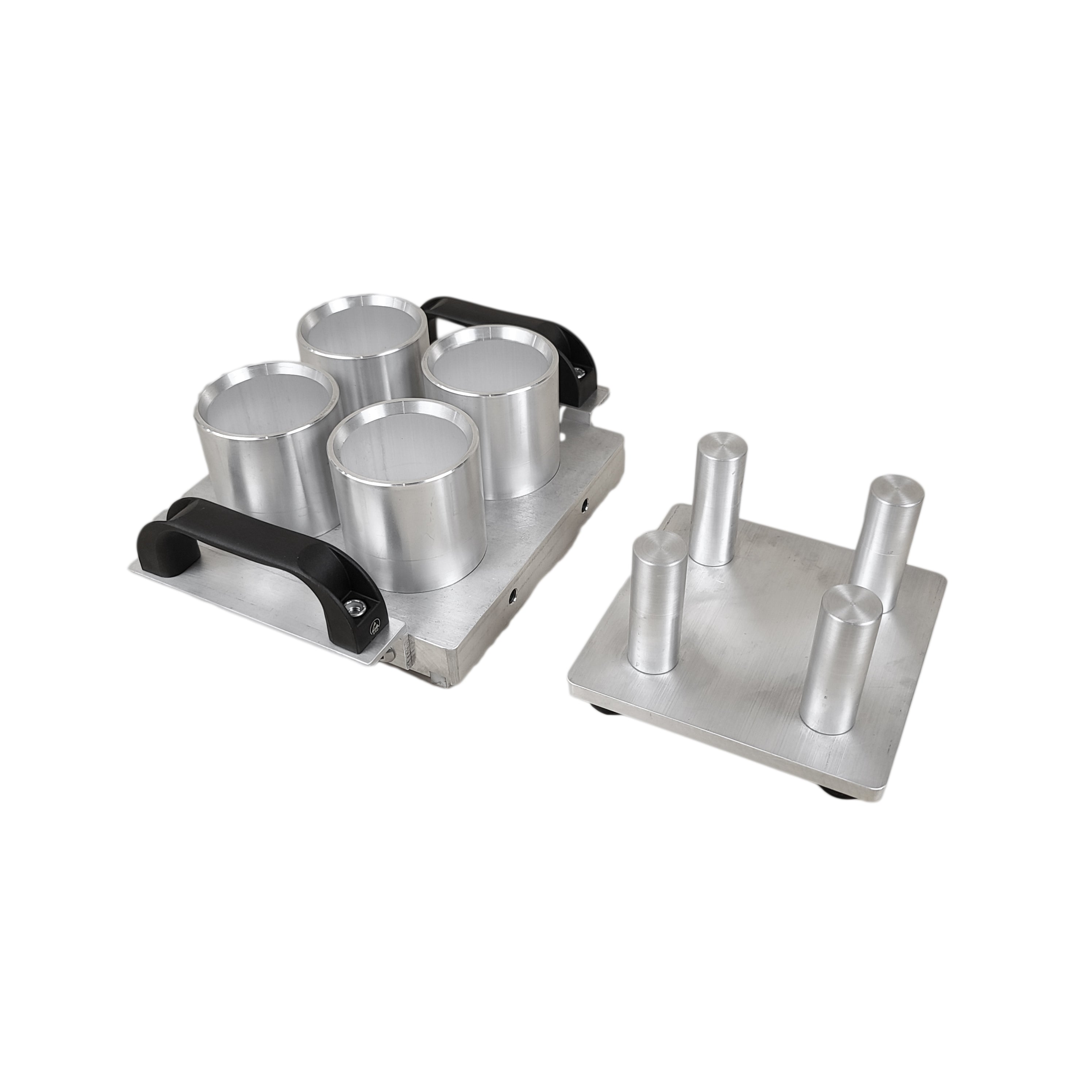 Quadpress bath bomb molds and ejector plate